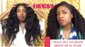 Just enough to moisten but not to totally saturate. Twist Out On 4b 4c Blow Dried Hair Youtube