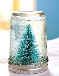 Mason Jar Snow Globe Tutorial Unblushing Homemade Snow Globes Diy Snow Globe Snow Globes