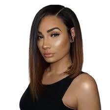 Want to discover art related to brownhair? Shop T Top Hair Brown Ombre With Dark Roots Short Bob Haircut Virgin Human Hair Glueless Lace Front Wig With Baby Hair And Natural Hair Online From Best Lace Front Wigs On Jd Com