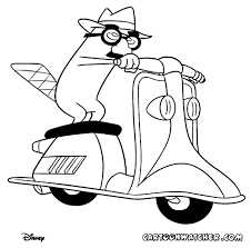 Touch device users can explore by touch. Phineas Ferb Coloring Pictures Added Olivia Free Printables