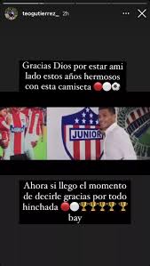 Campeón en 9 ocasiones del fútbol colombiano. Teofilo Gutierrez Said Goodbye To Junior De Barranquilla
