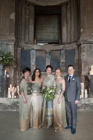 An Elegant Thai Silk Dress For A Modern Kooky And Intimate London Wedding Thai Wedding Dress Thai Silk Dresses Bridesmaid