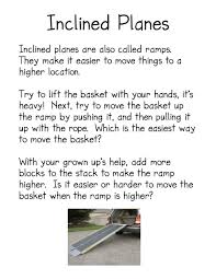 Simple Machines Simple Machines Fun Worksheets For Kids Inclined Plane