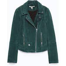 Zara Suede Biker Jacket Colorful Leather Jacket Suede Biker Jacket Leather Jacket