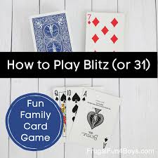 This game is played with a single card deck and what our objective is to collect cards in a single suit. How To Play Blitz Thirty One Frugal Fun For Boys And Girls