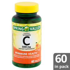 We have 6000 + online supplements. Spring Valley Natural Orange Flavor Chewable Vitamin C Dietary Supplement 500 Mg 60 Count Walmart Com Walmart Com