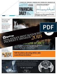 Mb world group bhd (mbw) has secured the rights to develop an integrated waterfront in johor that has an expected gross development value (gdv) of rm1.46 bln. 20180103h11x3n Equity Finance Federal Reserve System