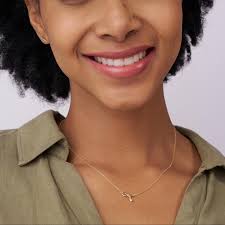 14K Solid Gold Diamond Infinity Necklace, Round Natural Diamond Pendant,  Dainty Drop Necklace, Fine Jewelry Gift for Women