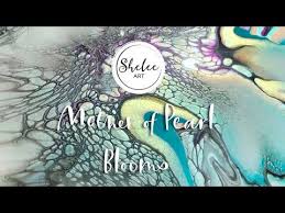 shelee art popular mother of pearl blooms youtube in 2020 bloom iris van herpen acrylic painting techniques pinterest
