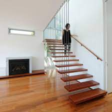 China Floating Staircase Hidden Cantilever Stairs Enter Wall Type Stair With Glass Wood Step China Wood Tread Floating Staircase Build Floating Glass Staircase