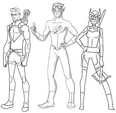 Free printable young justice league coloring page. Pin By Sudha Shrestha On Ba Superhero Coloring Coloring Pages Superhero Pictures