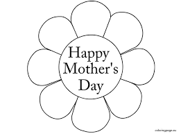 Happy mothers day coloring page. Happy Mother S Day Coloring Page Mother S Day Colors Mothers Day Coloring Pages Mothers Day Card Template