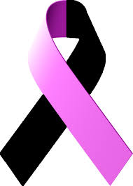 Skin cancer is represented by a black ribbon, lung cancer by a white ribbon and prostate cancer is light blue. Free Black Cancer Ribbon Clip Art Png Download Full Size Clipart 251312 Pinclipart