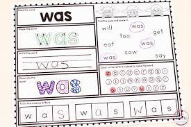 Sight words activities center plus additional ideas for revving up your sight words practice #sightwords sight word centers sight word activities preschool learning activities teaching kids teaching sight cookie sheet bundle for sight words, blends/digraphs and word families! Free Printable Kindergarten Sight Word Worksheets