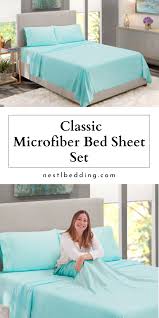 Classic Microfiber Bed Sheet Set In 2021 Microfiber Bed Sheets Bed Sheet Sets Sheet Sets