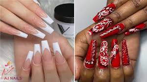 Red nail art stiletto nail art design is one of the classic nail shapes. Cute Acrylic Nail Ideas The Best Acrylic Nail Art Designs Compilation 105 Youtube