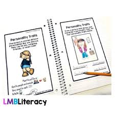 free character traits sensory details and plot structure anchor charts