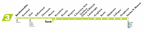 There are normally 17 trains per day travelling from turin to bardonecchia and tickets for this journey start from €7.20 when you book in advance. Linea Sfm3 Torino Susa Bardonecchia