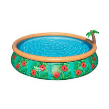 Sabemos que en los primeros meses de vida es muy importante estimular la curiosidad y las destrezas de los. Alberca Inflable Fast Set Bestway Paradise Palms 57415 Multicolor Soriana