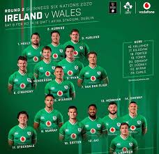 Le pays de galles (en anglais : La Composition De L Irlande Face Au Pays De Galles 6 Nations Rugby O Top