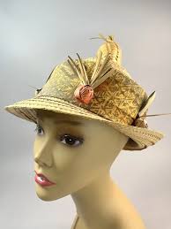 Straw Summer/Beach Vintage Hats for Men for sale