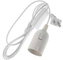 Hanging Lamp Holder with Wire Cord Plastic Light Bulb Socket Pendant Plug  Chandelier