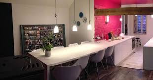 Grande Tablee Dans La Continuite Du Plan De Travail De La Cuisine Maison Idee Deco Loft