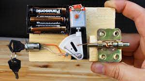 The best lubricant for a lock's inner mechanism is graphite, and a good source of graphite is pencil lead. How To Make Electric Door Lock At Home Youtube