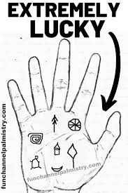 Extremely Lucky And Rare Auspicious Signs In Your Hands Palmistry Lucky Sign Palmistry Palm Reading Charts