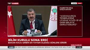 Pınar okyay, avrupa ülkelerinde test sayısına oranla vaka sayılarında azalma sürecine girildiğini belirterek. Trt Haber Saglik Bakani Fahrettin Koca Bilim Kurulu