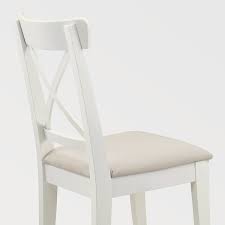 Ingolf Chair White Hallarp Beige Ikea Chair Ikea Furniture