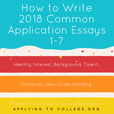 How to write common app essay prompt 1. How To Write The Common Application Essay Prompts 1 7 Applying To College