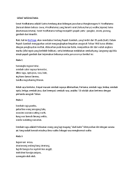 Yen aku ngomong, papat warno sembah supaya di lestarikke, Pupuh Gambuh Serat Wedhatama