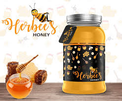 Herbees Honey Company Label Design On Behance Label Design Honey Design Design