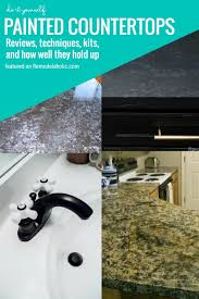 remodelaholic diy painted countertops