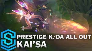 Prestige K/DA ALL OUT Kai'Sa Skin Spotlight - Pre-Release - League of  Legends - YouTube