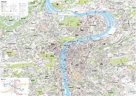 Jitschin, vroeger gitschin) is een stad in de tsjechische regio hradec králové in het boheems paradijs met 16.480 inwoners. Praag Street Map Plattegrond Van Praag Tsjechie Bohemen Tsjechie
