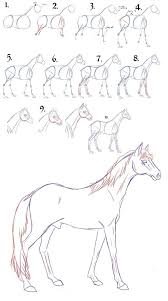 Easy Step By Step 9 Art Draw To Practice For You Page 8 Of 9 9facts Horse Drawing Tutorial Horse Art Drawing Horse Drawings