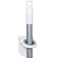 Wall mounted mop rack brush broom holder hanger organizer storage tool gray. Broom Holders The Container Store