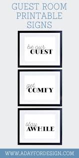 Free Guest Room Printable Signs This Set Of Three Guest Room Printable Signs Will Make Your Guest Roo Guest Room Printable Guest Room Decor Guest Room Office
