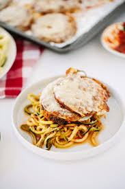 Gluten Free Eggplant Parmesan With Zucchini Spaghetti Inspiralized Recipe Eggplant Parmesan Zucchini Spaghetti Gluten Free Eggplant Parmesan