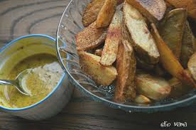 Bio Mama Patate Frite Sauce Au Miel Sauce Moutarde Miel