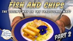 Fry chips for about 3 minutes until soft but not coloured. British Fish And Chips The Queen S Way Or The Traditional Way Part 2 Youtube