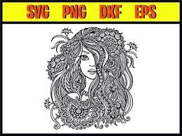 Download Clip Art Mandala Drawing Intricate Mandala Svg Zentangle Girl Svg Girl Power Svg Mandala Girl Svg Clipart Mandala Svg Girl For Cricut Art Collectibles