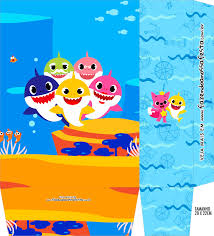 Download your free cards now! Baby Shark Party Free Printable Boxes Oh My Baby