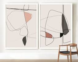 Instant Download Art Prints Por Artolo En Etsy Pink Art Print Green Art Print Abstract Line Art