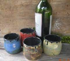 Vina tall wine glass 18.5oz. Stemless Ceramic Wineglasses Ceramic Cups Ceramics Pottery Art
