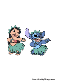 Lilo And Stitch Drawing - How To Draw Lilo And Stitch Step By Step
