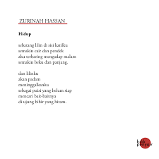 Tak ada rasanya hal yang lebih penting dari pendidikan. Bilik Penyair Zurinah Hassan Hidup Puisi Pendek Facebook