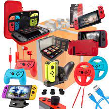 Nintendo switch console accessories bundle 128gb san disk starter kit protector. Switch Accessories Bundle Orzly Geek Pack For Nintendo Switch Case Screen Protector Joycon Grips Racing Wheels Switch Controller Charge Dock Comfort Grip Case More Colourpop Amazon Com Au Electronics